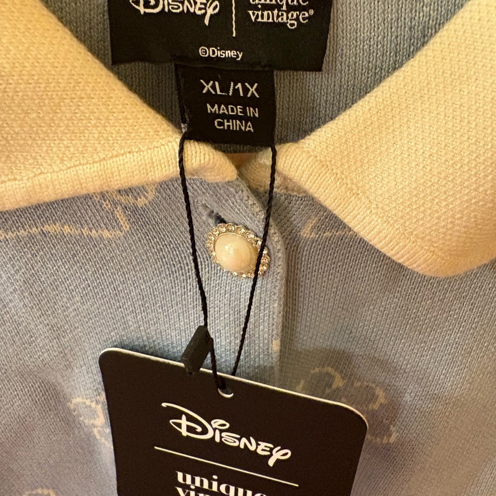 Brand New w/Tags Disney Cats & Dogs Unique Vintage Paw Print Cardigan - Picture 5 of 9